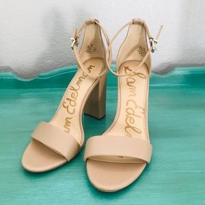 Sam Edelman Yaro Block Heel - Classic Nude